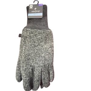 West Loop Mens Knit Ribbed Gloves Size L/XL